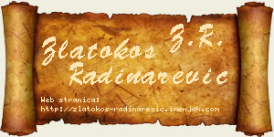 Zlatokos Radinarević vizit kartica